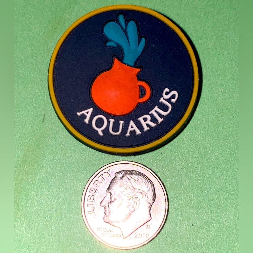 (10 for $15) Aquarius Horoscopes 12 Zodiac Signs Croc Shoe Charms